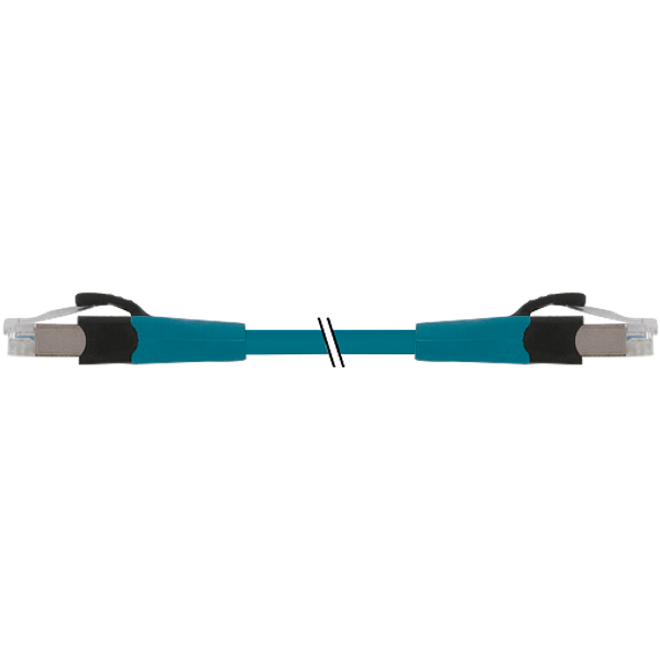 RJ45 male 0° / RJ45 male 0° shielded FRNC/LS0H 4x2xAWG27 bu 12m image 1