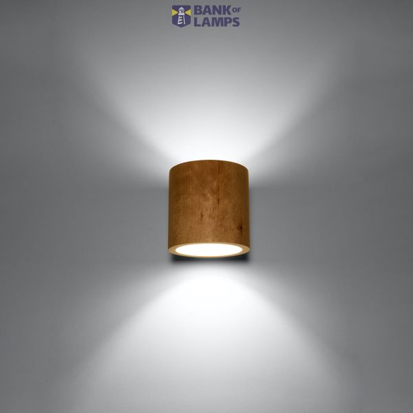 WALL LAMP ORBIS NATURAL WOOD G9 1X40W IP20 image 4