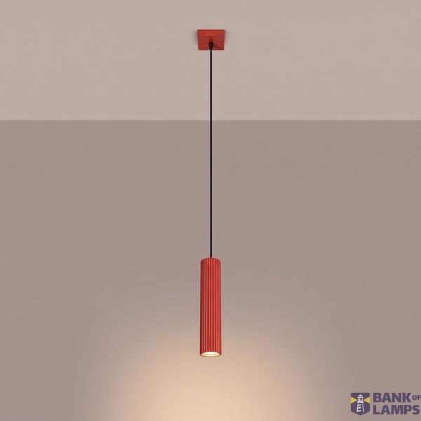 Pendant lamp KARBON 1 red image 5