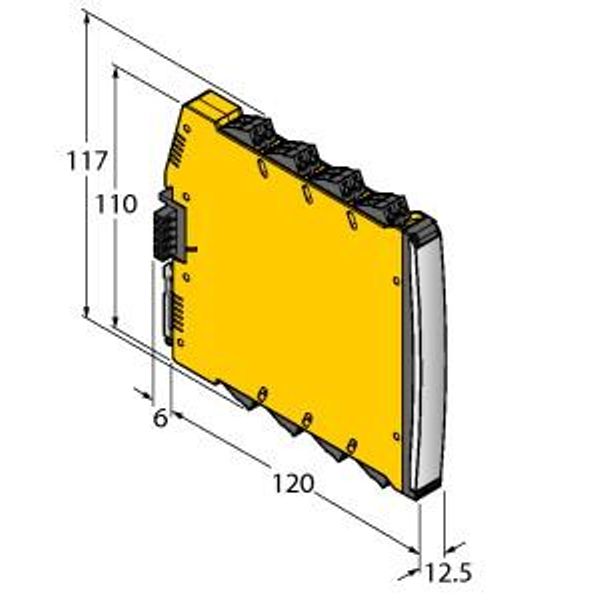 Isolating switching amplifier 1-channel   IM12-DI03-1S-1NAM1T-PR/24VDC image 1