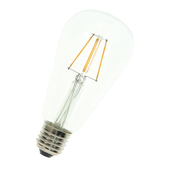 LED Filament ST64 E27 240V 4W 2700K Clear image 1