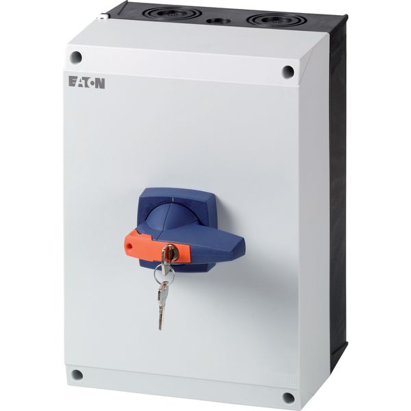 DMM-125/4/I5/C-B Switch-disconnector, DMM, 125 A, 4 pole, with blue knob, cylinder lock, in CI-K5 enclosure image 3