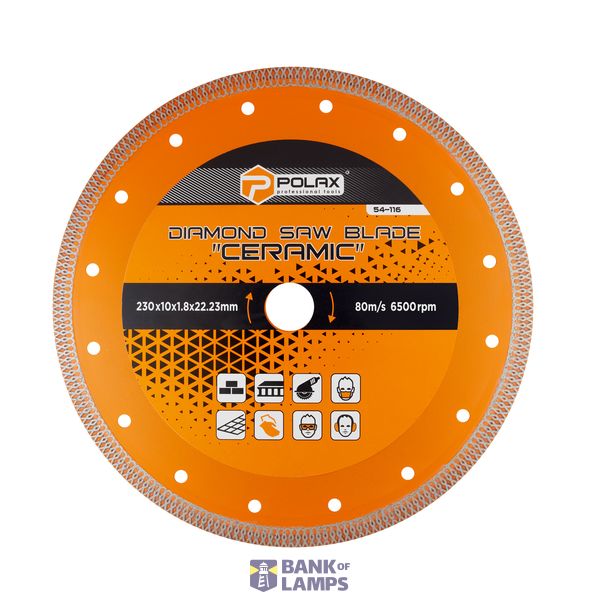 Diamond saw blade "Ceramic" 230x10x1.8x22.23mm image 1