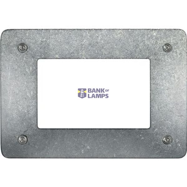 Cover plate - 3 modules - anti-tamper image 1