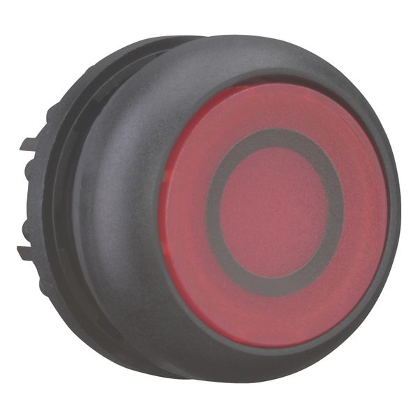 M22S-DL-R-X0 Illuminated pushbutton actuator, RMQ-Titan, Flush, momentary, red, inscribed, Bezel: black image 4