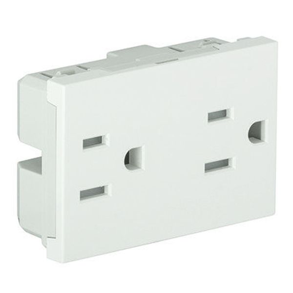DOUB SAF EARTH SOCK (USA) 15A-127V - 3 MOD WH image 1