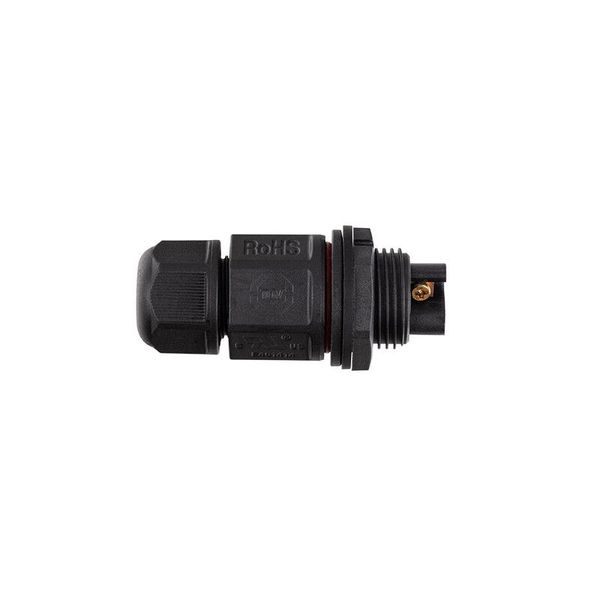 Straight cable connector L20, 2-pin, IP67, screw image 1