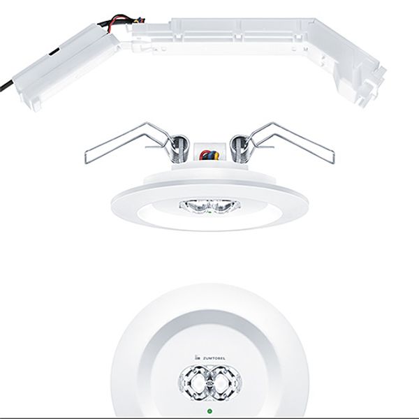 RESCLITE PRO MRCR ANT E1D WH - Safety luminaire image 1