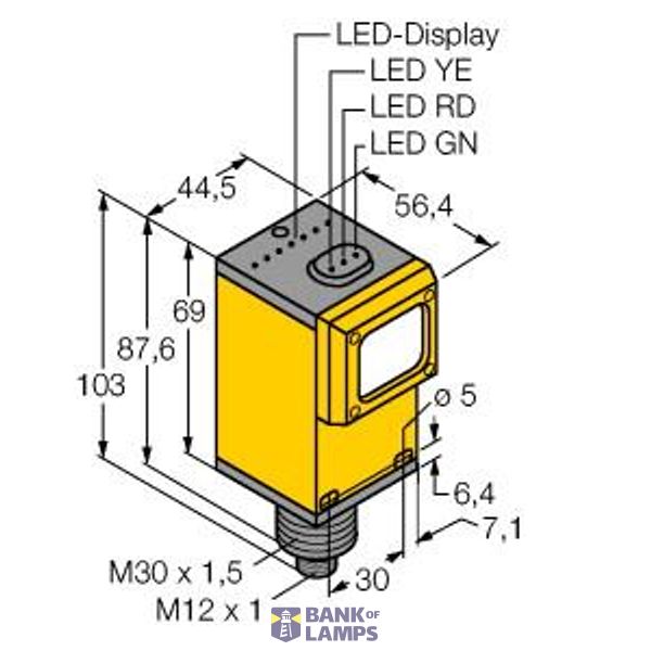 Photoelectric Sensor Convergent Mode Sensor   Q45BW22CV4Q1 image 1