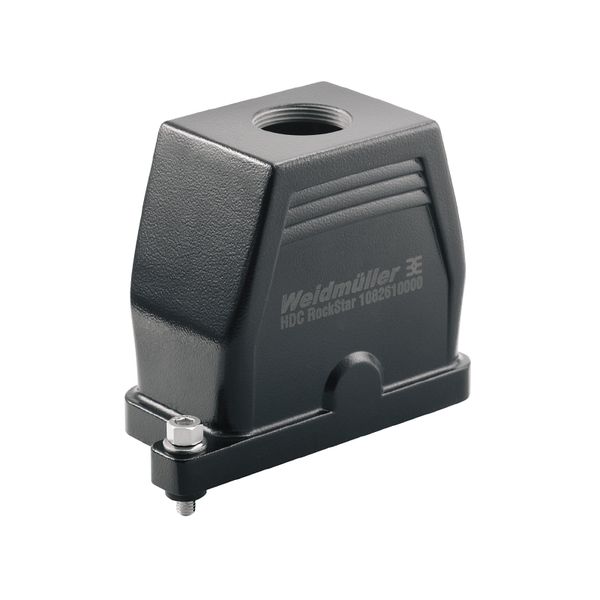 HDC enclosures, Size: 4, Protection degree: IP66, IP68, IP69, in plugged condition, Plug housing, Clamping yoke connection, Standard, Size of cable entries: PG 29 image 2