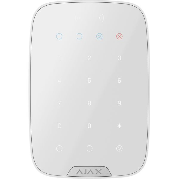 Wireless Desfire touchscreen keypad, white image 1