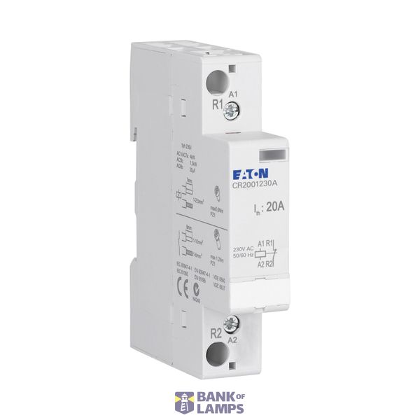 Installation contactor, 20A, 230V AC, 1NC image 5