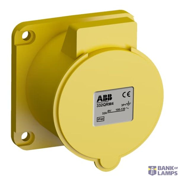 332QRM4 Panel mounted socket image 1