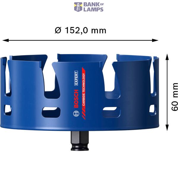 EXPERT Construction Material Hole Saw 152 mm image 3