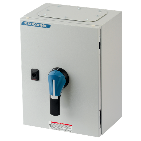 Load break switch SIRCO 4P 1600A in steel enclosure black handle image 1