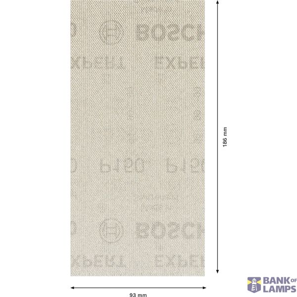 EXPERT M480 Sanding Net for Orbital Sanders 93 x 186 mm, G 150, 50-pc image 2