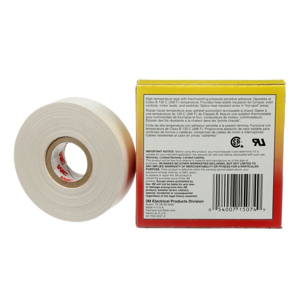 3M™ Glass Cloth Electrical Tape 27, 19 mm x 20 m, 0.18 mm image 5