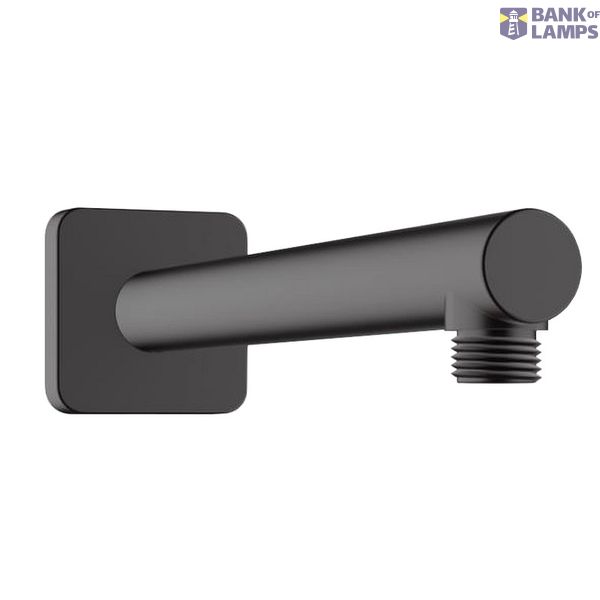 Vernis Shape shower head holder, wall-mounted 24cm, black image 1