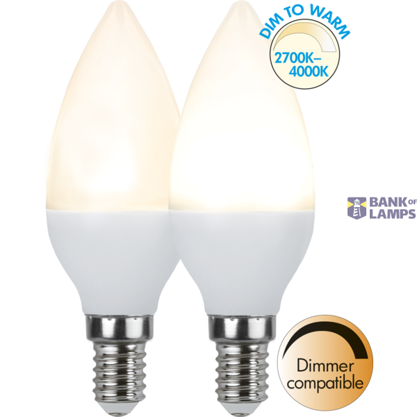 LED Lamp E14 C37 Dim To Warm image 1