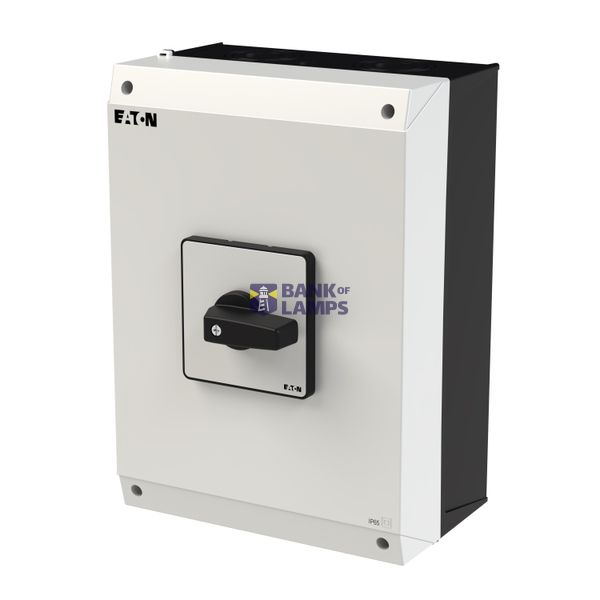 P3 On-off switch, 80 A,Surface mounting, 3 pole, Form I5, Black, Short image 1