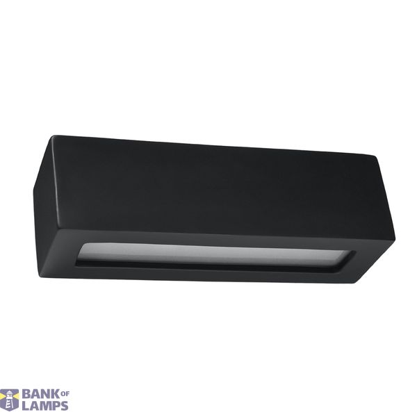 CERAMIC WALL LAMP VEGA BLACK E27 1X60W IP20 image 3
