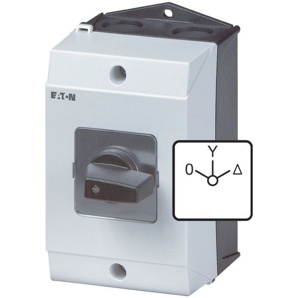 T3-4-8410/I2 Star-delta switches, T3, 32 A, surface mounting, 4 contact unit(s), Contacts: 8, 60 °, maintained, With 0 (Off) position, 0-Y-D, Design number 8410 image 45