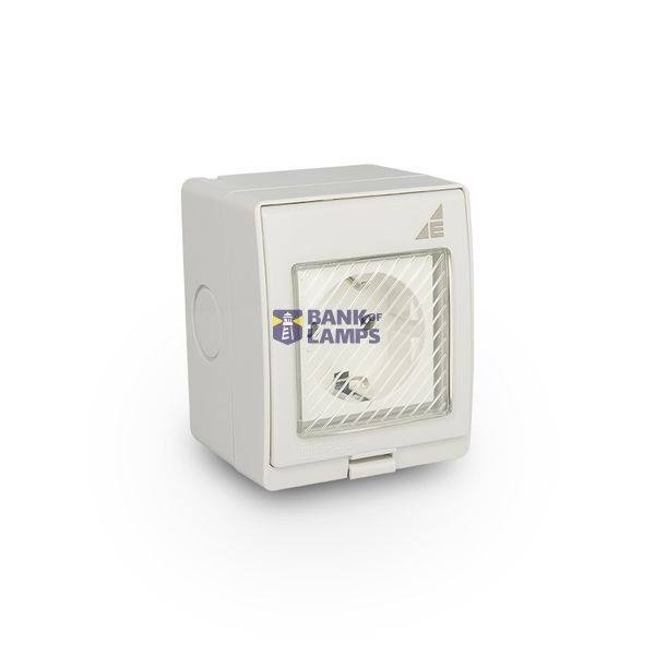 Single Schuko surface-mounted socket GPNS IP55 "AQUA55" image 1