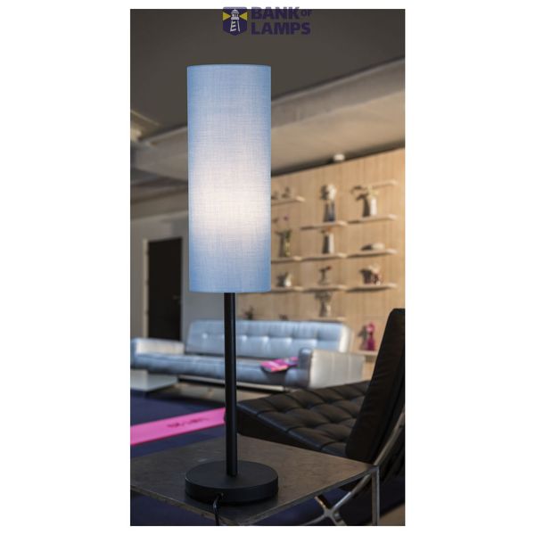 FENDA lamp shade, D150/ H400, cylindrical, blue  image 2