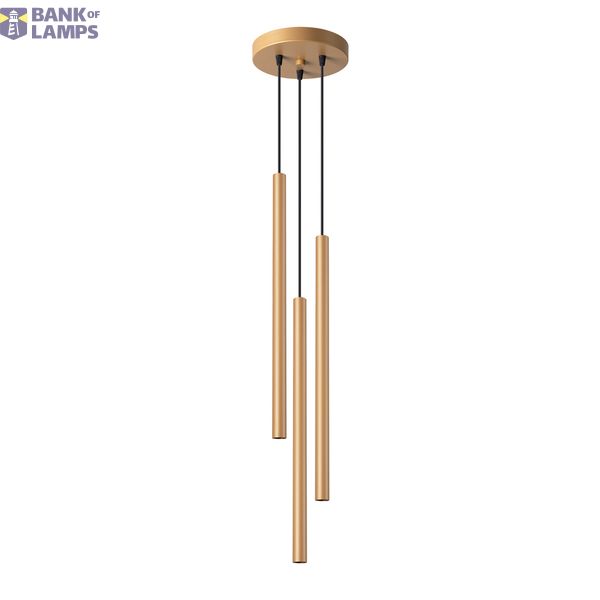 PASTELO 3P GOLD HANGING LAMP G9 3X8W IP20 image 2