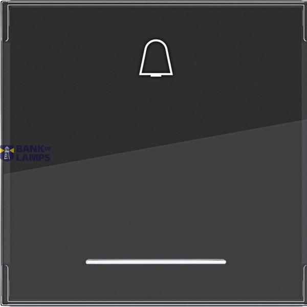 Seesaw 1-v, bell symbol, large text field, clear lens, A.x/C.x, matte black image 1