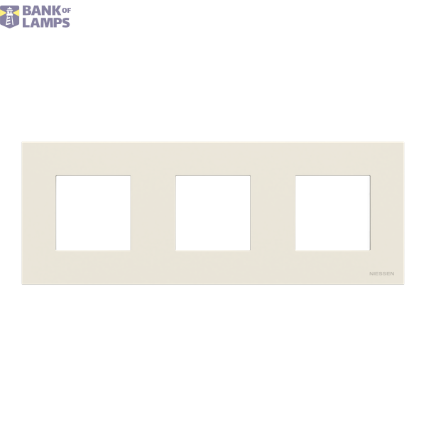 Frame 3-gang / 2+2+2-modules - IP44 - White image 1
