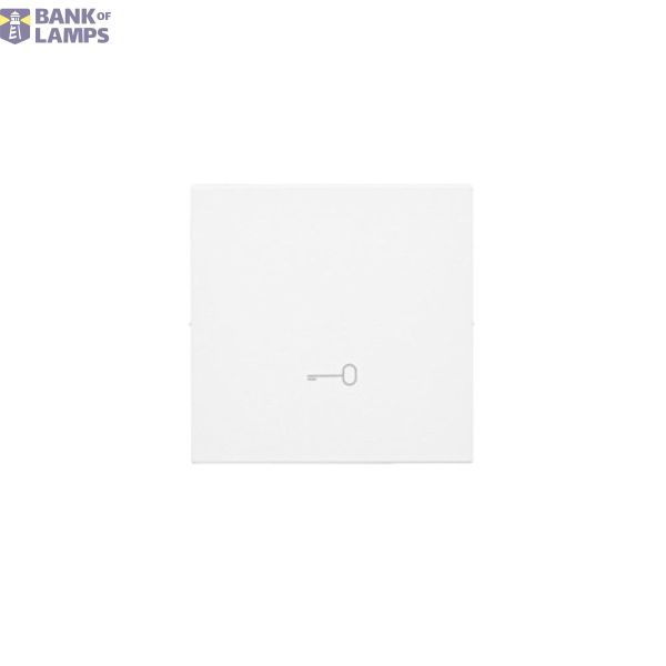 Single button with pictogram for switches and push buttons, white matt image 1