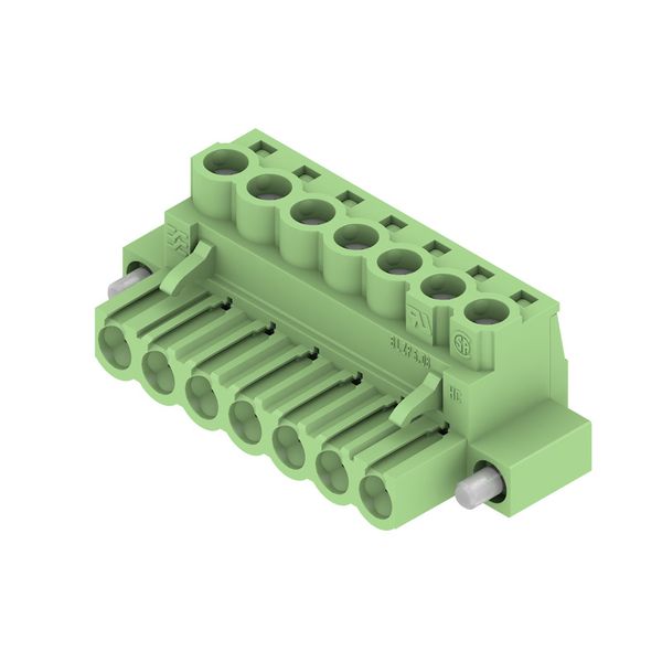 PCB plug-in connector, female plug, 5.08 mm, Number of poles: 7, 180°, Clamping yoke connection, Clamping range, max. : 4 mm², Box image 3