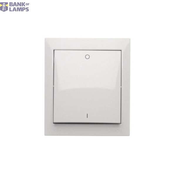 Splash-proof double pole switch, 16AX, white image 1