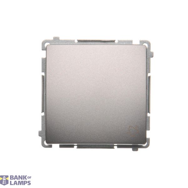 Bell Button, (module), 16AX, Screw, Inox, metallized image 1