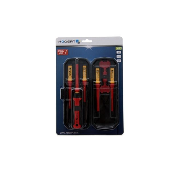 HOEGERT 8- piece insulated screwdriver set, 1000 V image 1