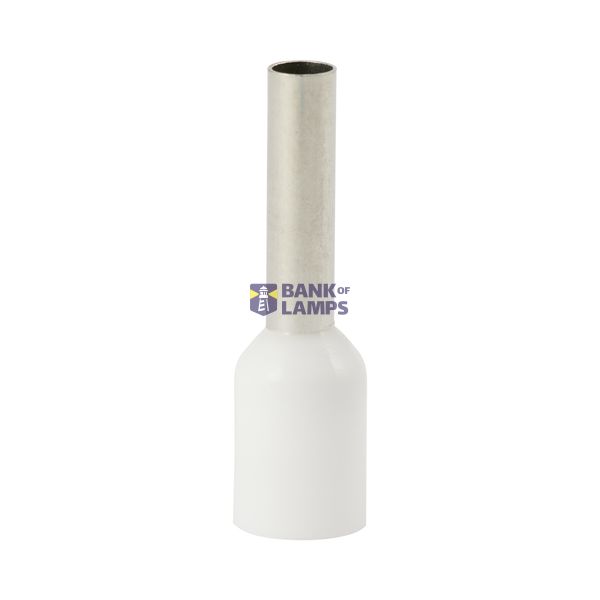 Single insulated sleeve terminal HI 2.5/10-bi white, Al/Cu image 1