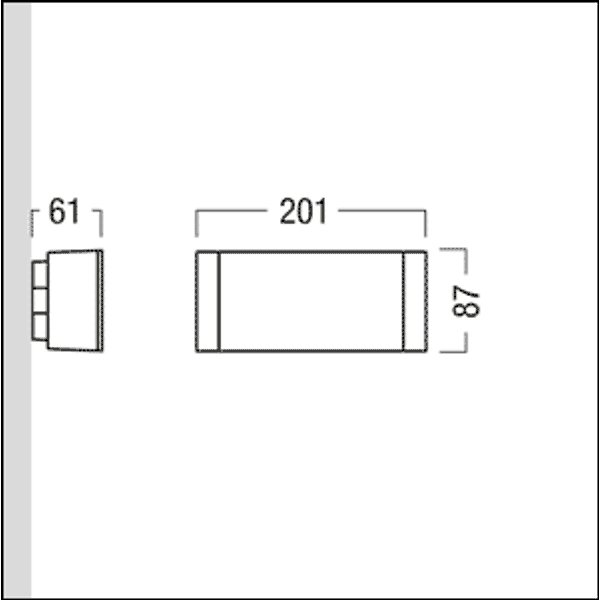 ERGOSIGN 80 P MSW E8D WH IP54 - Escape sign luminaire image 2