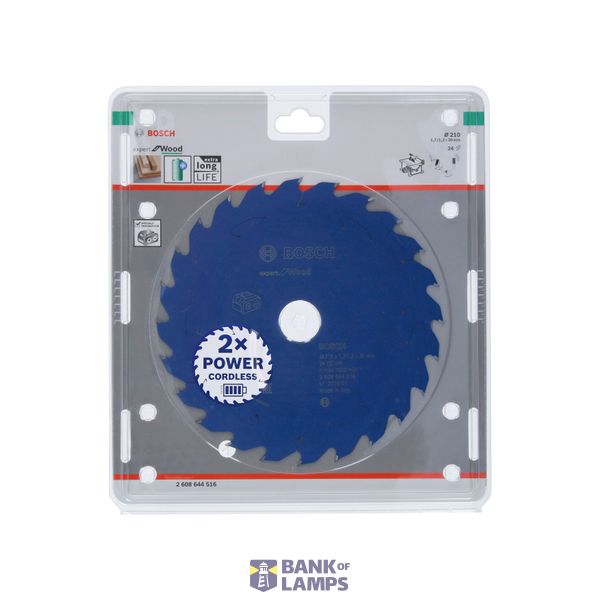 Expert for Wood Circular Saw Blade for Cordless Saws 210x1.7/1.2x30 T24 image 2