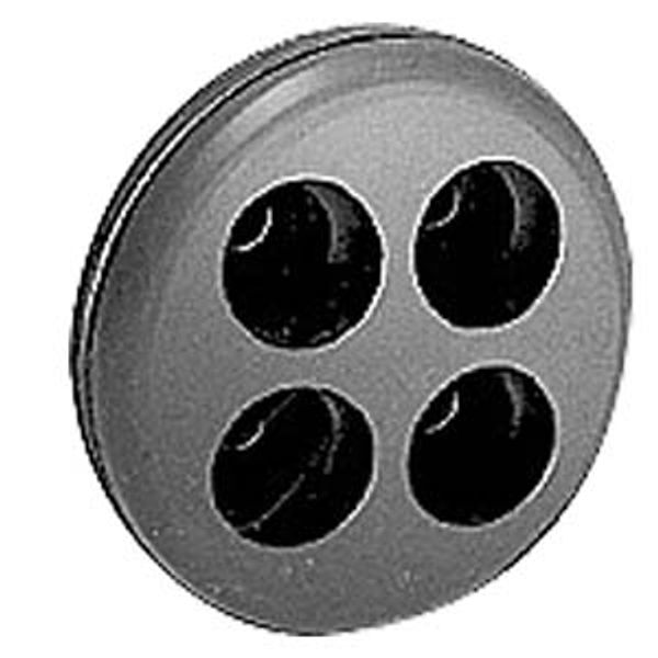 Rubber cable entry for 4 cables 4-12 mm image 1
