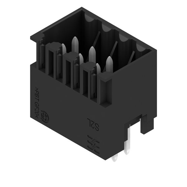 PCB plug-in connector, male header, closed side, THT solder connection, 3.50 mm, Number of poles: 8, 180°, Solder pin length (l): 3.5 mm, tinned, black, Box image 2