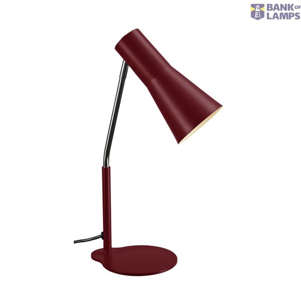 PHELIA table lamp, wine red, aluminium/steel, GU10 image 1
