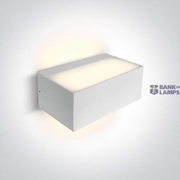 WHITE E27 WALL LIGHT 12W IP65 100-240V image 1