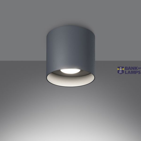 CEILING LAMP MICA GREY GU10 1X10W IP20 image 7
