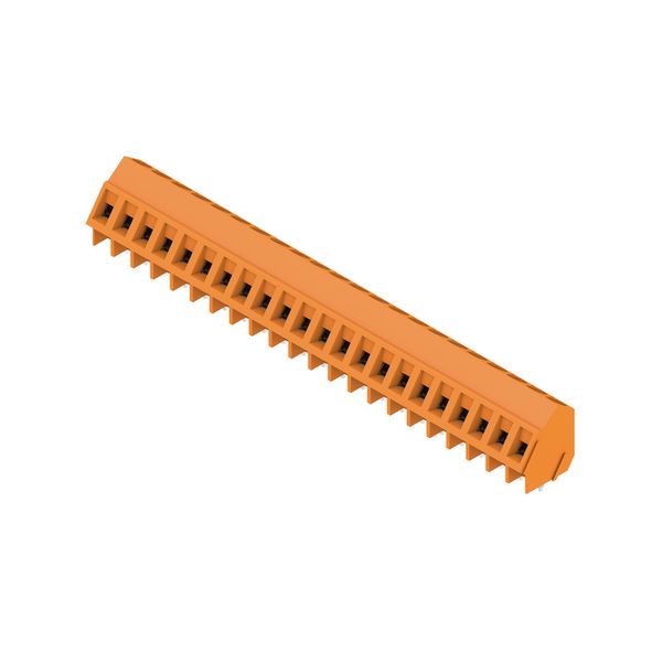 Printed circuit board terminals, 5.08 mm, Number of poles: 22, 135°, Solder pin length (l): 3.5 mm, tinned, orange, Clamping yoke connection, Clamping range, max. : 2.5 mm², Box image 2
