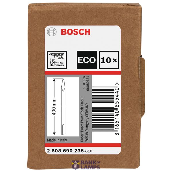 SDS max Pointed 400mm 10pcs set image 2