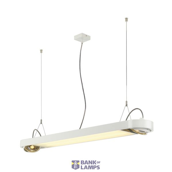 AIXLIGHT R Office T5 2x39W + GU10 max. 2x75W, round, white image 1