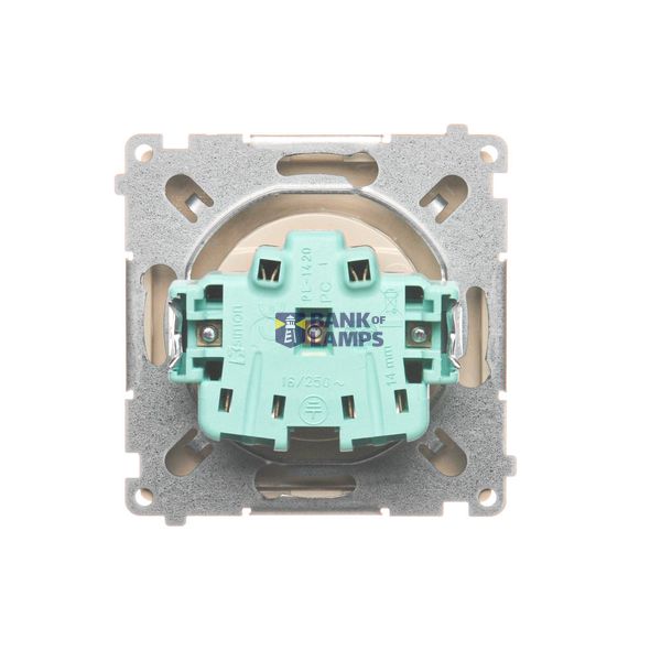 Double button for switches and push buttons, antibacterial white image 1