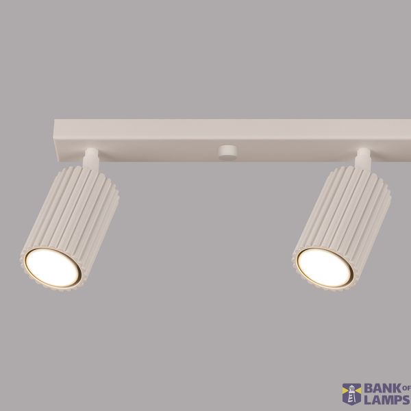 CEILING STRIP WITH ELEGANT BEIGE SPOTLIGHTS 4XGU10 CARBON SERIES image 4