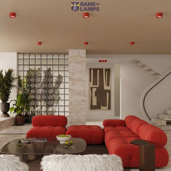Ceiling lamp MODO 2 red Gx53 image 4